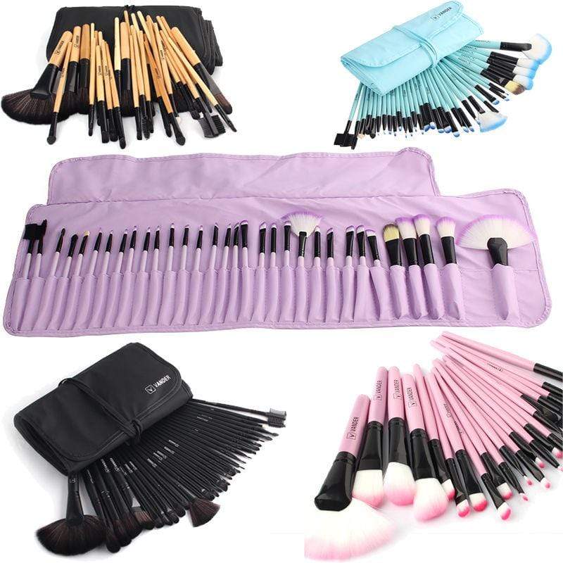 Yuwaku Professional 32Pcs/Set Makeup Brush Foundation Eye Shadows Lipsticks Powder Make Up Brushes Tool Bag Pincel Maquiagem Kit JadeMoghul Inc. 
