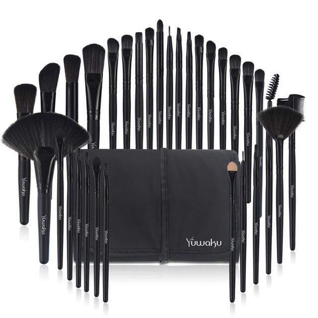 Yuwaku Professional 32Pcs/Set Makeup Brush Foundation Eye Shadows Lipsticks Powder Make Up Brushes Tool Bag Pincel Maquiagem Kit JadeMoghul Inc. 