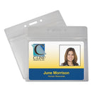 ZIPPERED BADGE HOLDERS HORIZONTAL-Supplies-JadeMoghul Inc.