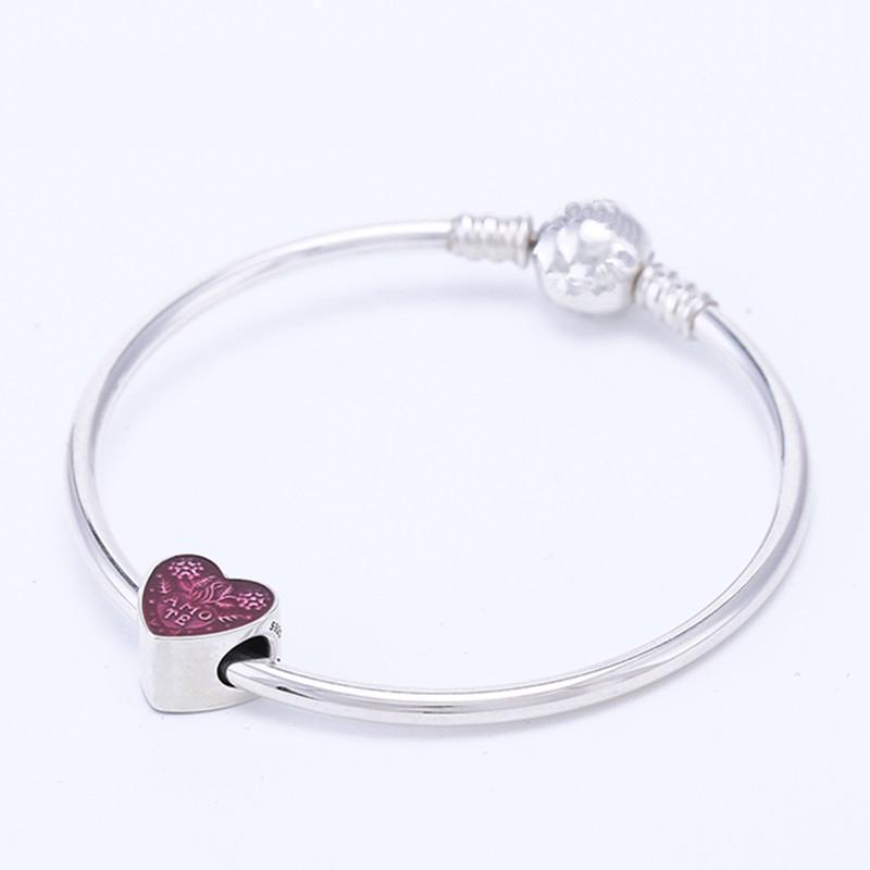 ZTUNG  PD2 Genuine 100% 925 Sterling Silver spherical Classic buckle Ladies Bracelet Fit with Charms Beads Gift Jewelry
