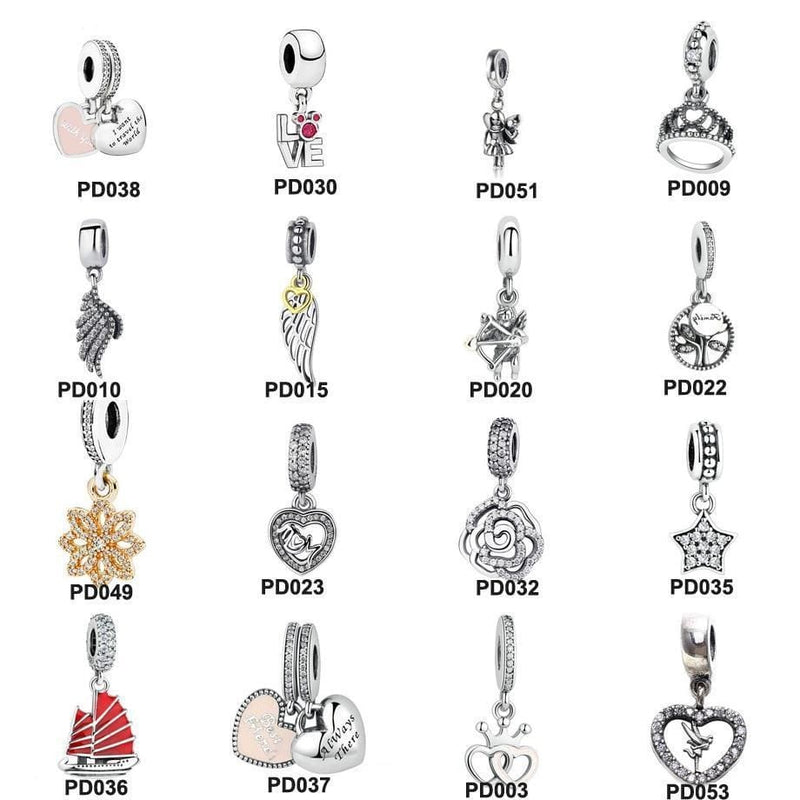 ZTUNG PDD101 S925 sterling silver Charms for DIY bracelet Wings of angels bead for necklace jewelry