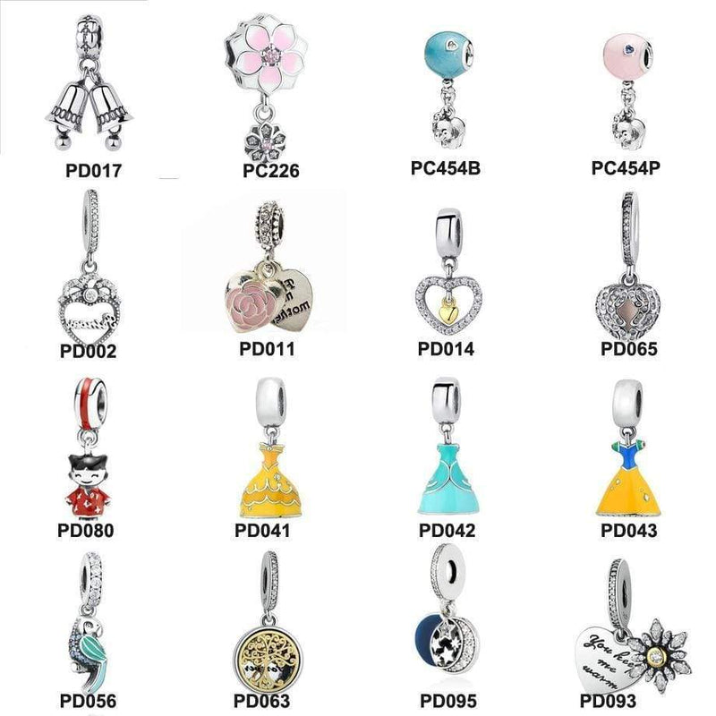 ZTUNG PDD11 S925 Sterling silver Skirts bells stars bead IDY Charms for neckalce bracelet fine jewelry gift